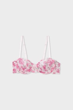 Soutien-gorge N.9 - Balconnet en dentelle avec fleurs;${refinementColor}