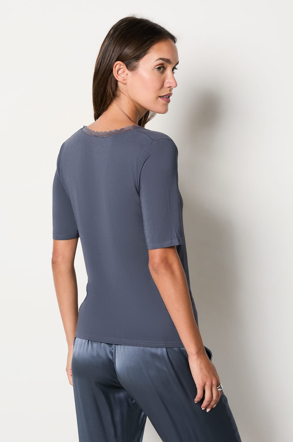 T-shirt manches courtes maille thermique;${refinementColor}