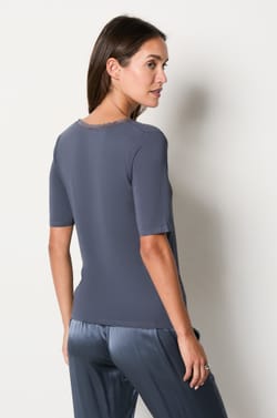 T-shirt manches courtes maille thermique;${refinementColor}