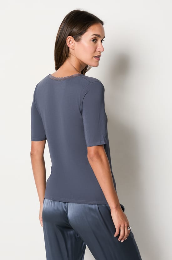 T-shirt manches courtes maille thermique;${refinementColor}