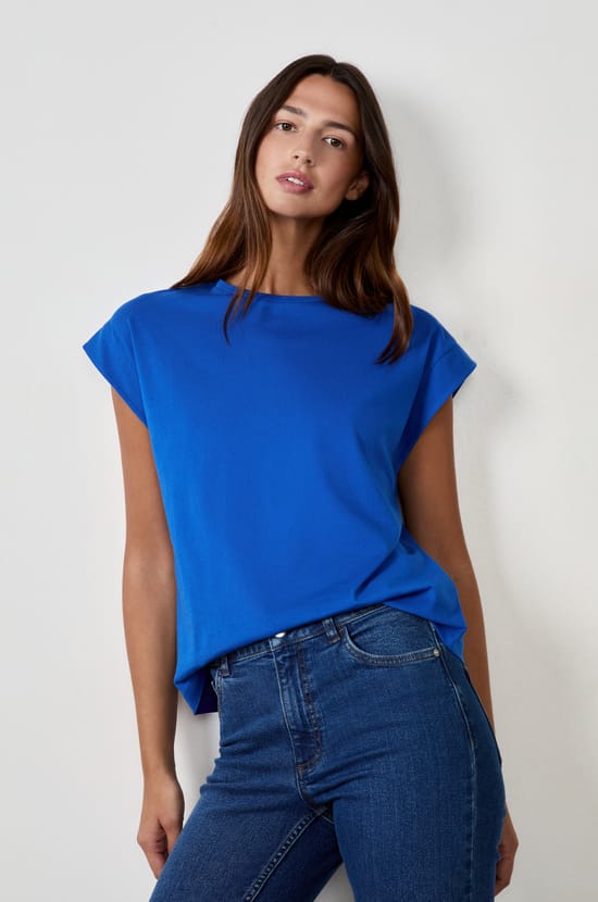 T-shirt col rond 100% coton;${refinementColor}