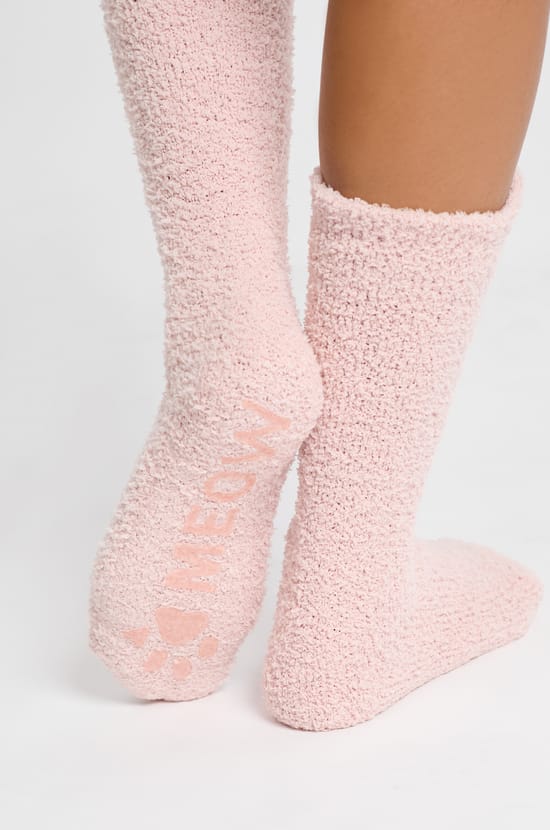 Faux Fur Socks;${refinementColor}