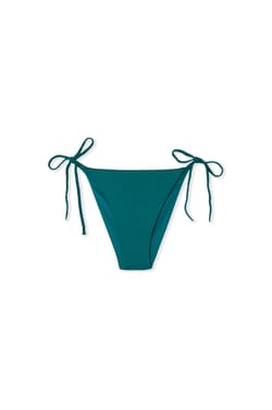 Iridescent Tie Bikini Bottom;${refinementColor}