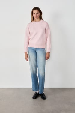 Long-sleeved Round Neck Sweater;${refinementColor}