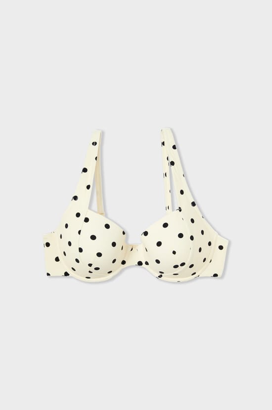 Top bikini balconet de lunares;${refinementColor}