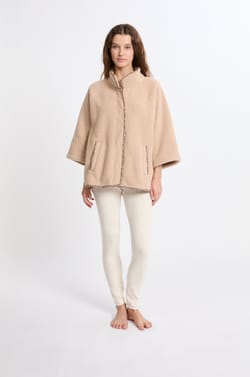 Veste avec détails à motifs effet polaire;${refinementColor}