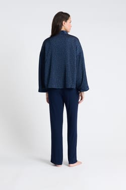 Ensemble de pyjama 3 pièces satiné;${refinementColor}