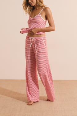 Pantalon de pyjama &agrave; rayures;${refinementColor}