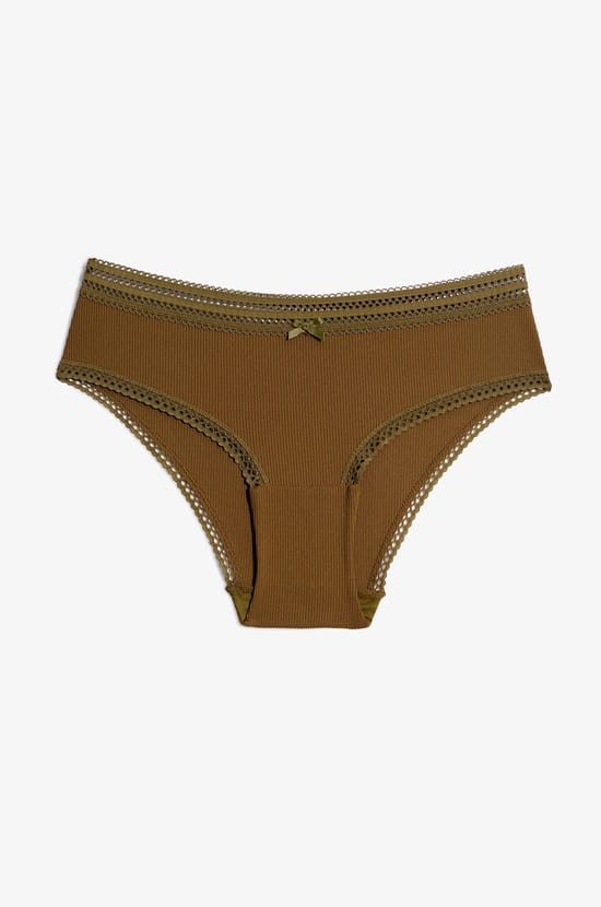 Lace Detail Boyshort;${refinementColor}