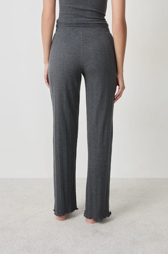 Rechte geribbelde pyjamabroek;${refinementColor}