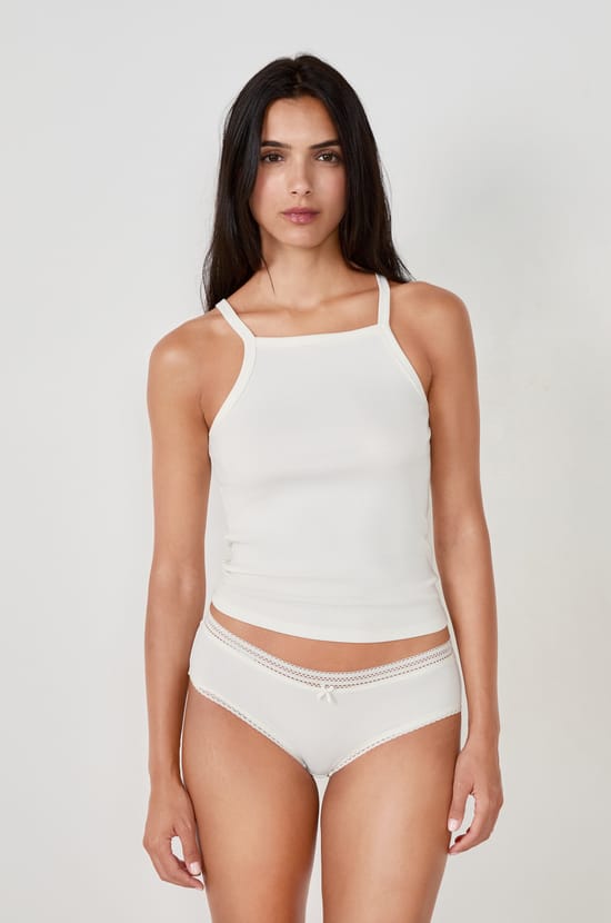 Microfibre Boyshort with Lace Details;${refinementColor}