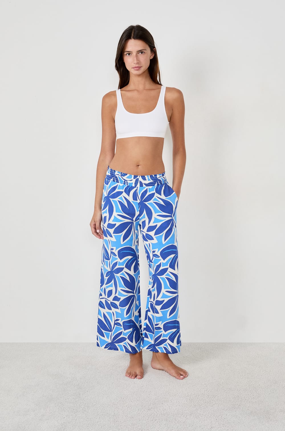 Pyjama trousers with prints;${refinementColor}