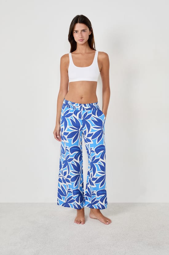 Pyjama trousers with prints;${refinementColor}