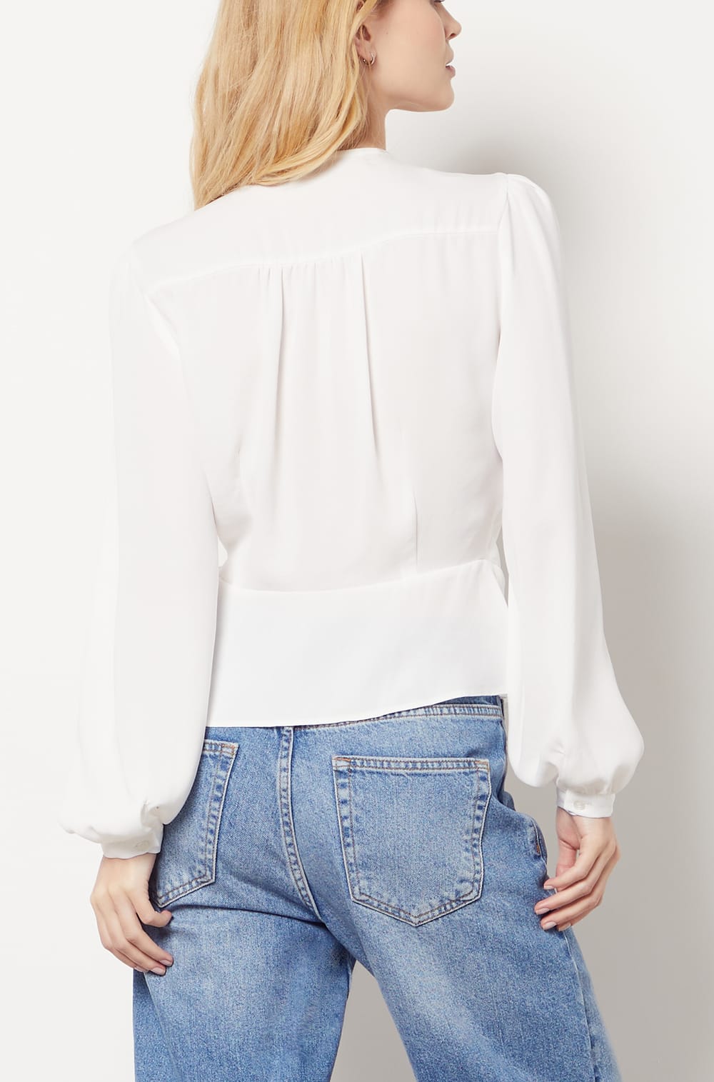 Chemisier / Top Noir Etam Taille 40 Avec Col Blanc - Occasion Excellent État, Vintage