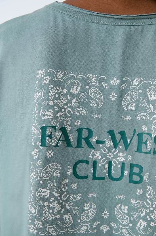 T-shirt z krótkim rękawem z bawełny Far-West Club;${refinementColor}