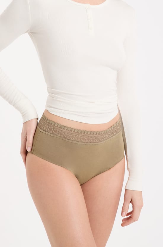 Heavy Flow - period boyshort in cotton;${refinementColor}