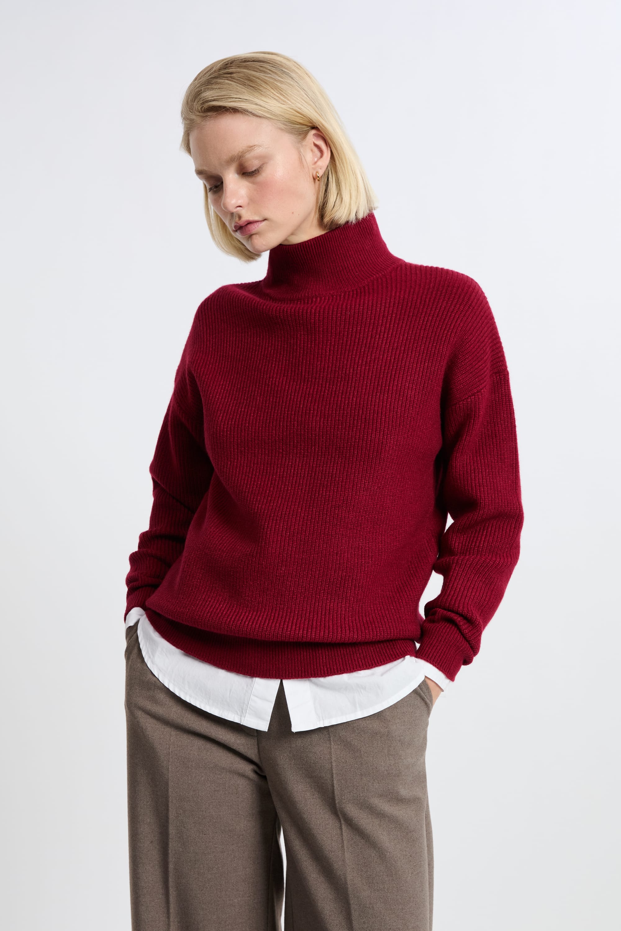 pull col montant