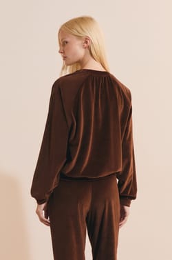 Sweatshirt de pyjama c&ocirc;tel&eacute;;${refinementColor}