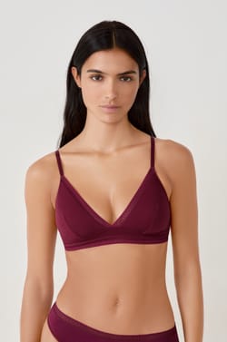 Bra triangular de algod&oacute;n sin aros;${refinementColor}