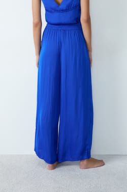 Wide-leg satin trousers;${refinementColor}