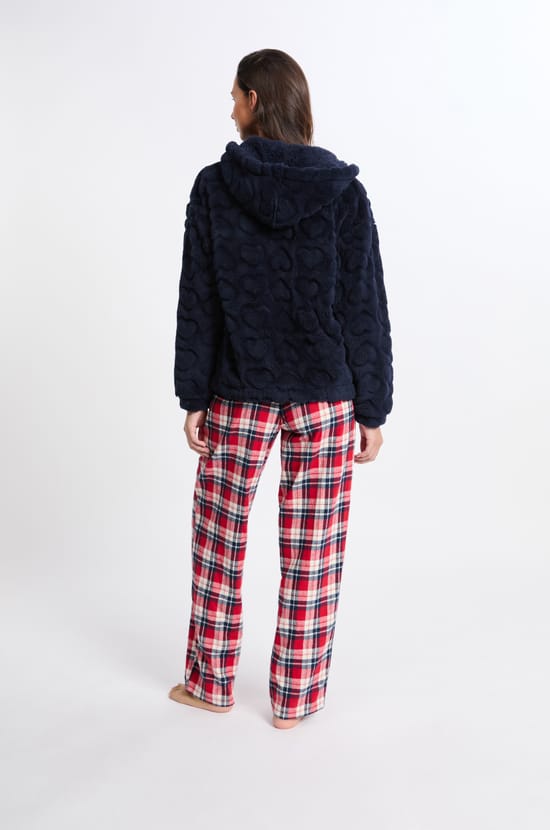 Ensemble de pyjama 3 pièces à motifs avec coton;${refinementColor}
