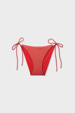 Culotte de bikini ficelle bas de maillot &agrave; nouer paillet&eacute;;${refinementColor}