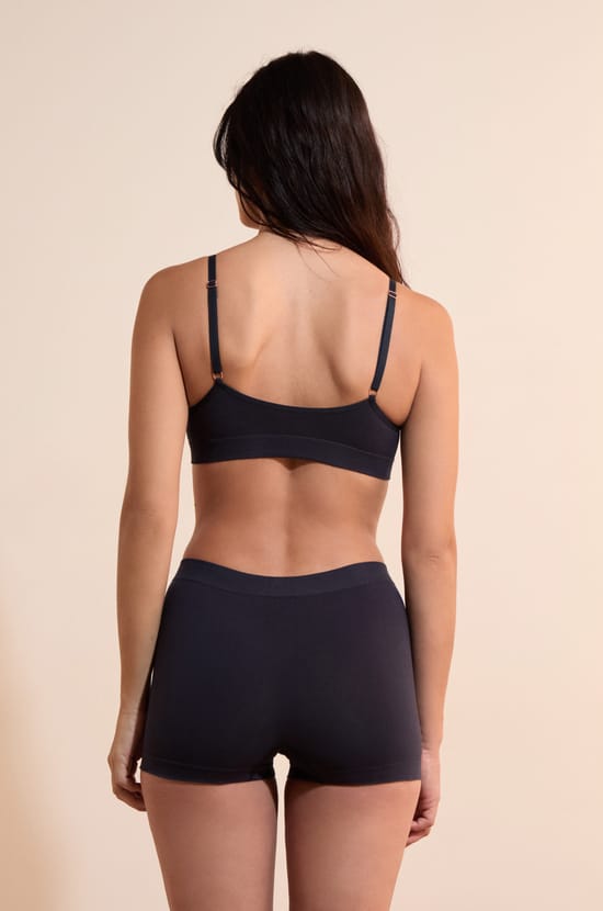 Seamless Bralette in Organic Cotton;${refinementColor}