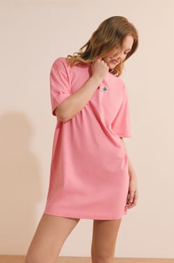 Chemise de nuit &agrave; motifs l&eacute;gumes en coton;${refinementColor}