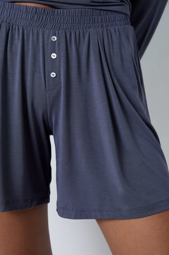 Modal Pajama Shorts;${refinementColor}