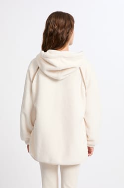 Veste à capuche effet polaire;${refinementColor}