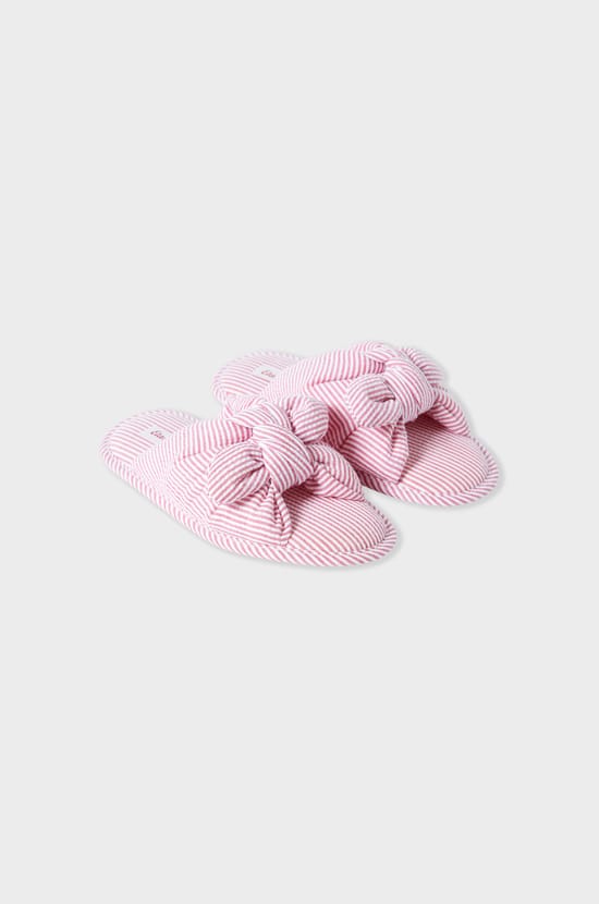 Chaussons tongs à rayures;${refinementColor}