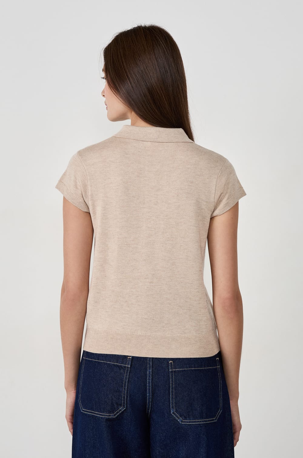 Polo manches courtes &agrave; boutons;${refinementColor}
