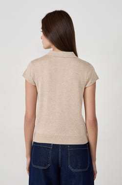 Polo manches courtes &agrave; boutons;${refinementColor}