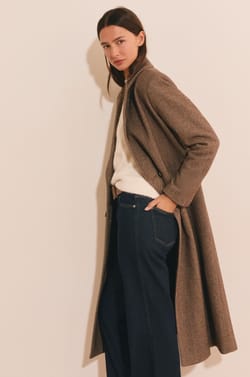 Manteau long avec laine;${refinementColor}