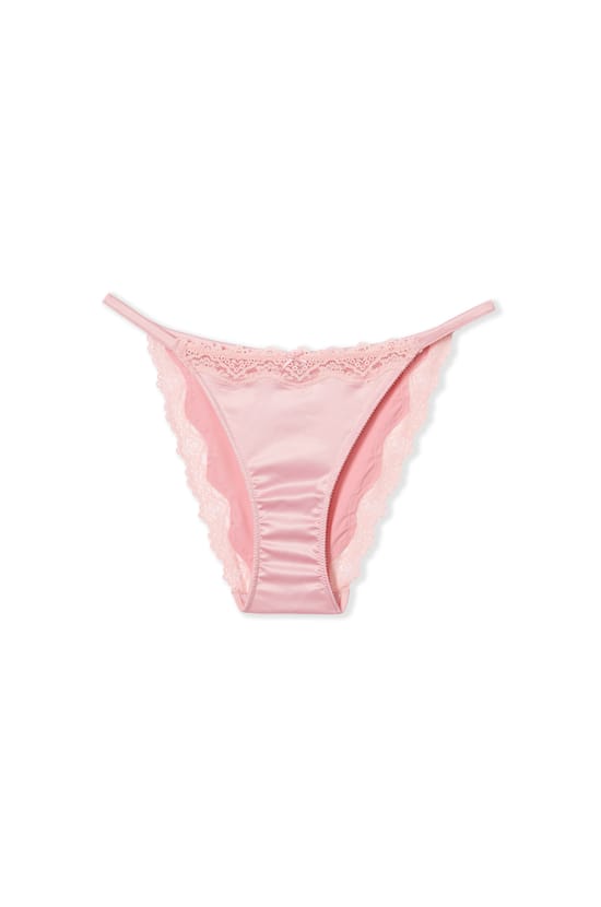 Culotte satin&eacute;e avec d&eacute;tails dentelle;${refinementColor}