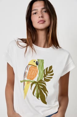 Playera de algodón estampada;${refinementColor}