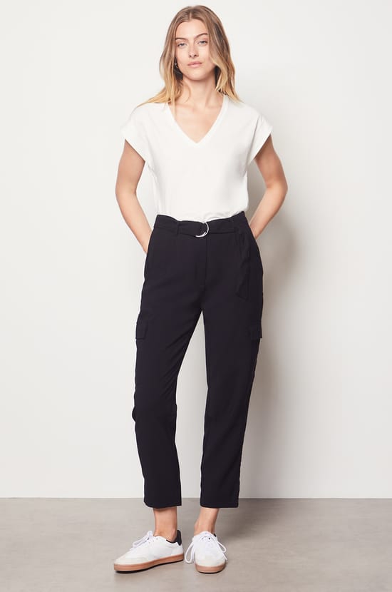 Carrot Cut Trousers;${refinementColor}