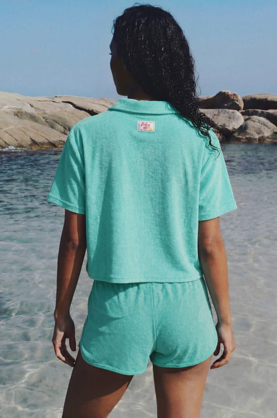Chemise manches courtes en &eacute;ponge;${refinementColor}