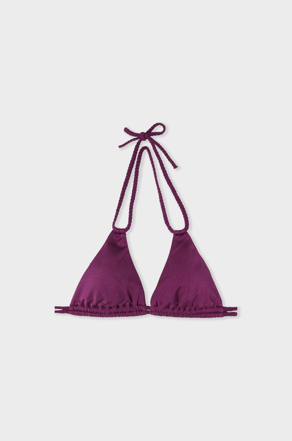 Haut de maillot de bain triangle multi positions &agrave; nouer;${refinementColor}