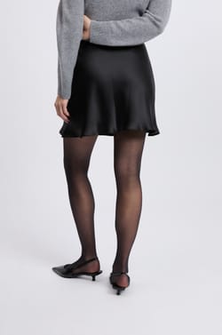 Jupe courte satin&eacute;e;${refinementColor}