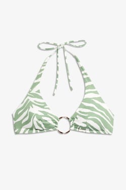 Trojúhelníkový horní díl plavek s kroužkem;${refinementColor}