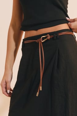Jupe midi &agrave; fente;${refinementColor}