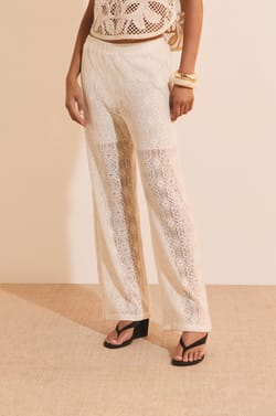 Pantalon en guipure;${refinementColor}