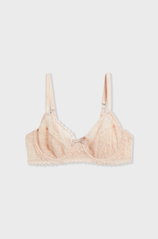 Balconette Bra Without Cups;${refinementColor}