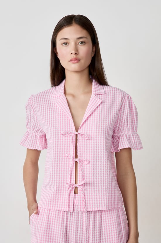 Camisa de algod&oacute;n manga corta;${refinementColor}