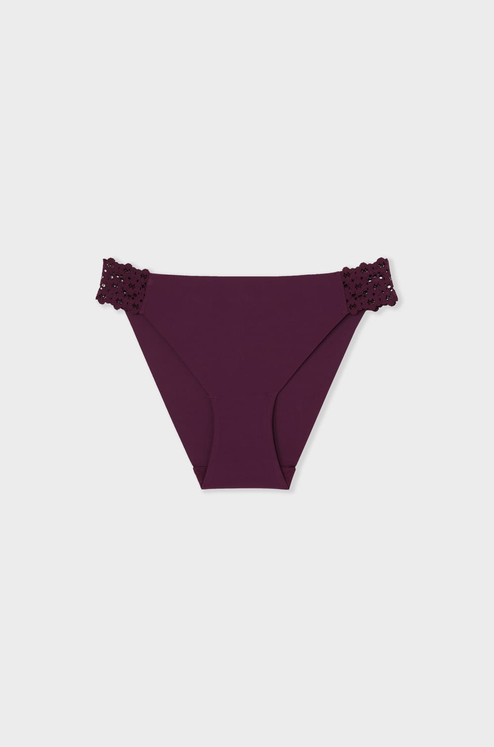 Microfibre and Lace Brief;${refinementColor}