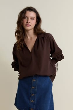 Blouse en coton;${refinementColor}