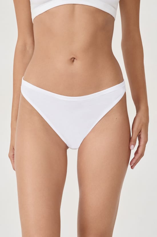 Culotte bikini en coton;${refinementColor}