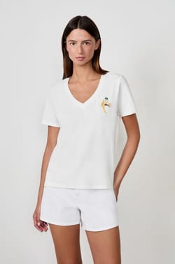 Short-sleeved cotton T-shirt;${refinementColor}