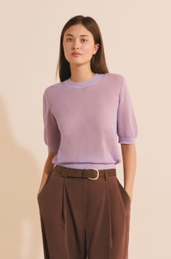 Pull manches courtes;${refinementColor}